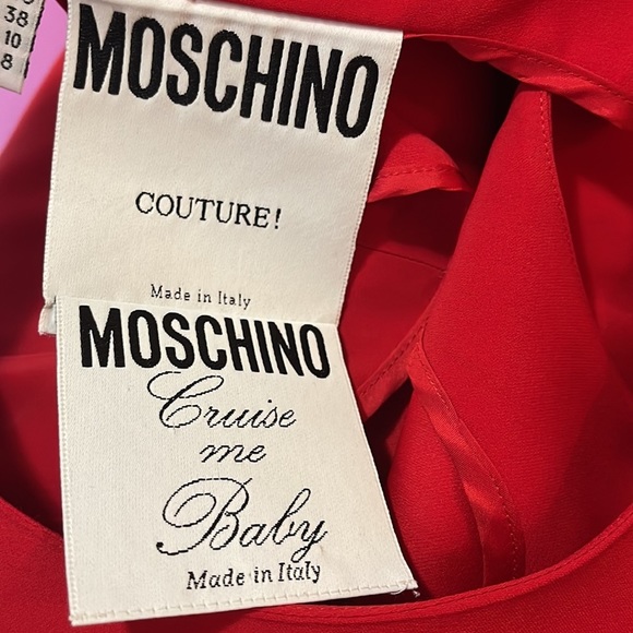 Moschino Red Sleeveless Blouse Cruise Me Baby - Picture 7 of 9